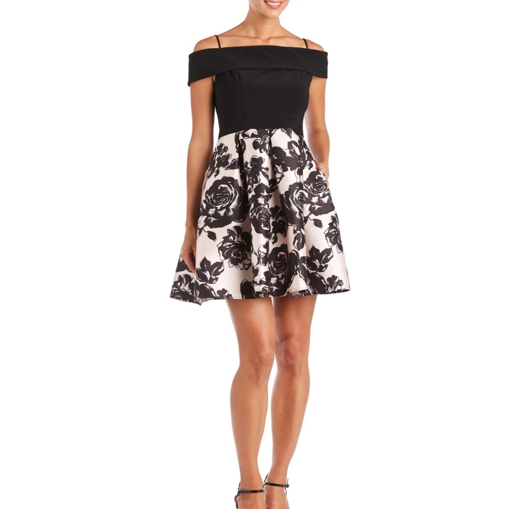 Morgan & Co Shoulder Party Dress